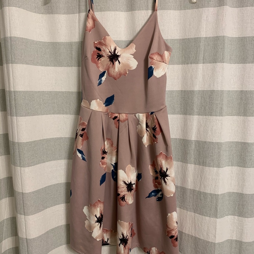 Mauve floral dress